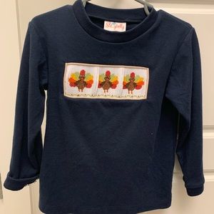 2T thanksgiving smocked outfit